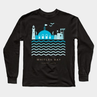Whitley Bay Coastline Long Sleeve T-Shirt